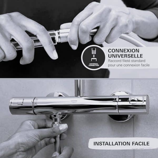 Connexion universelle pour celles et ceux qui auraient des difficultés à l'installation.