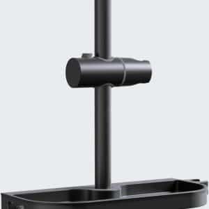 Barre de douche noir avec plusieurs supports