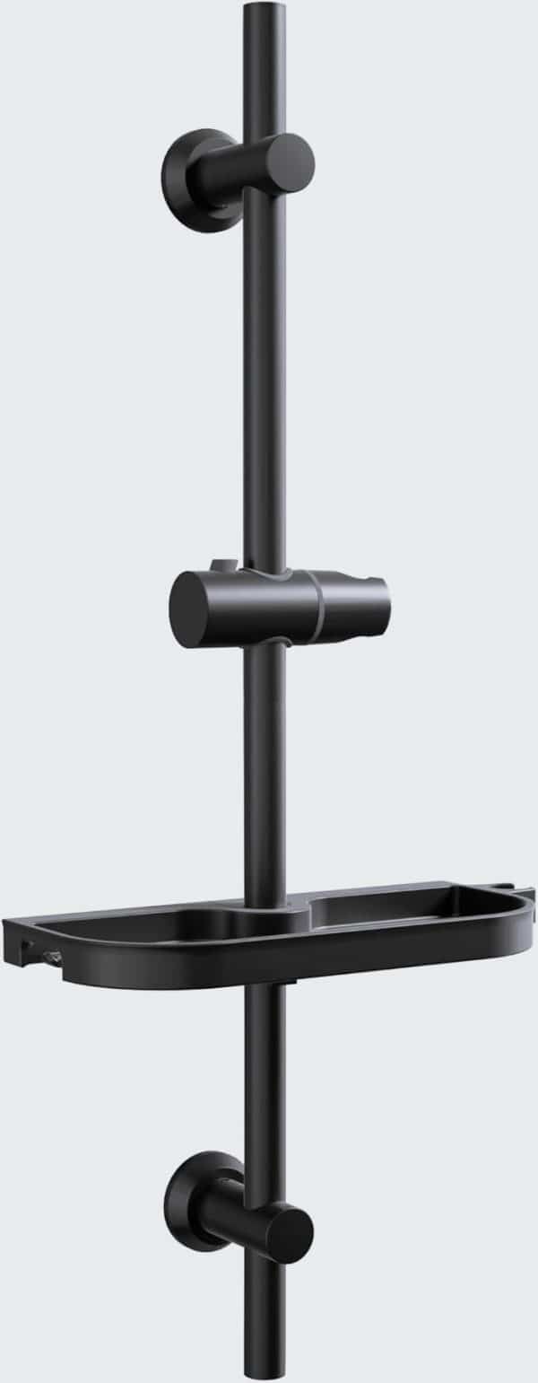 Barre de douche noir avec plusieurs supports